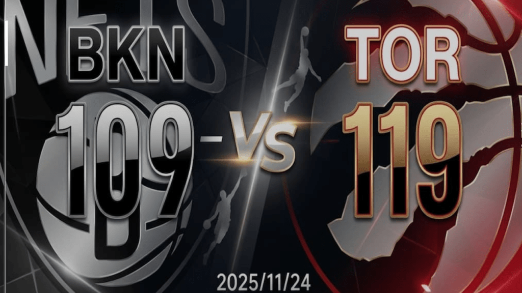 暴龍以119-109擊敗籃網隊，取得七連勝，近12場比賽贏下11場